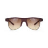 Irregular Wooden Sunglasses QE238 – Peltogyne Frame with Gradient Brown CR39 Lenses